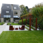 Tuin met verschillende Cortenstaal elementen - Afbeelding 3