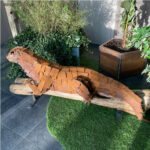 kunst cortenstaal dier