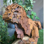 kunst cortenstaal dier